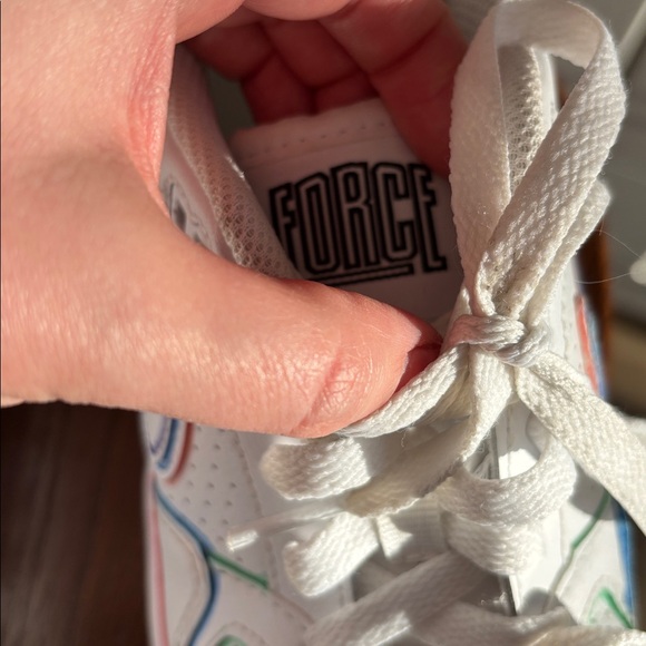 Nike White Air Force One with custom Colorful Accents - Picture 7 of 7